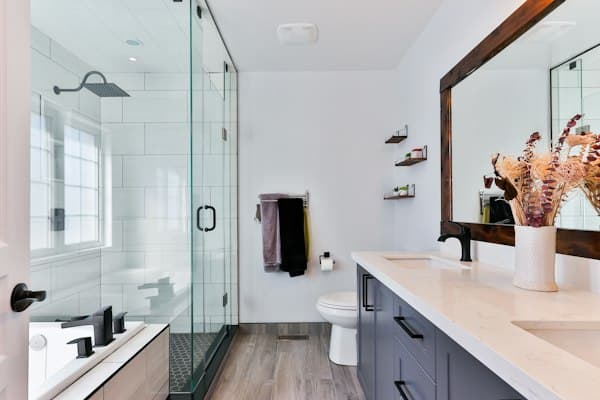 Bathroom with walk-in shower